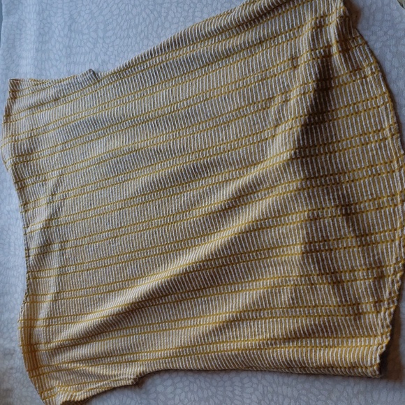Anthropologie W5 Yellow & White Twist Front Striped Top Size S - Picture 9 of 10